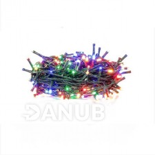 Karácsonyi led fénylánc kültéri csatlakoztatáshoz időzítővel + programok - 200led - 9,95m multicolour